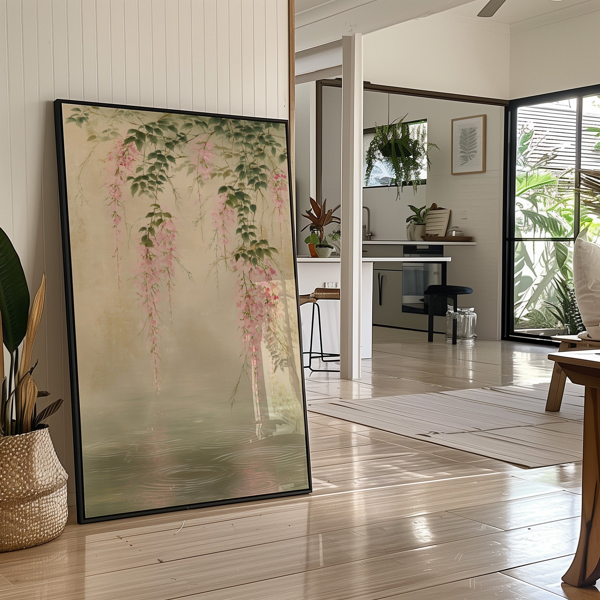 Cherry Blossoms Kiss The Water