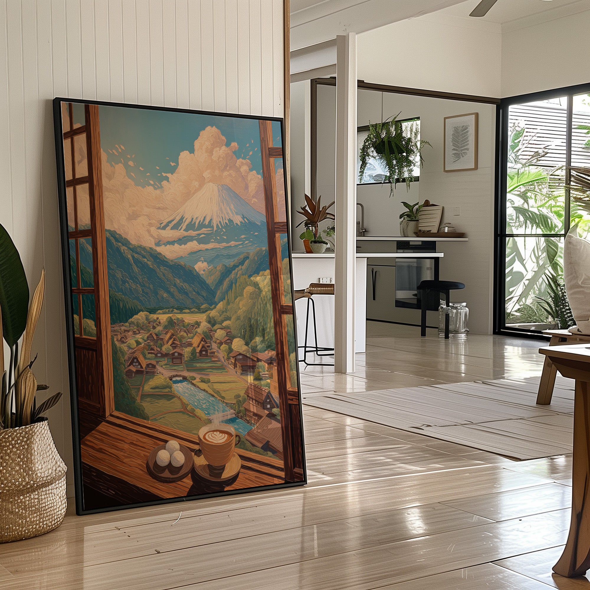 Morning Coffee Views Mount Fuji