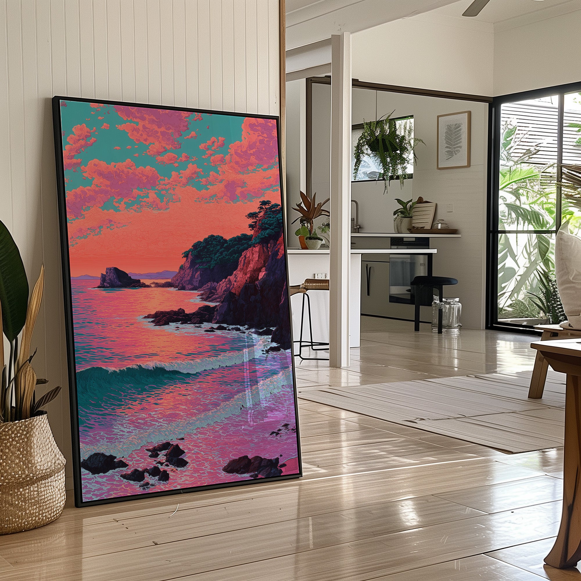 Coral Skies Paint Pacific Dreams