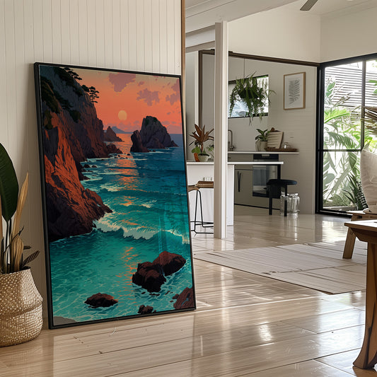 Coastal Cliffs Paint Summer's Farewell