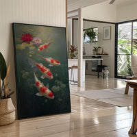 Koi Dance Among Lotus Dreams