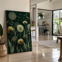 Dandelions Dance Under Midnight Stars