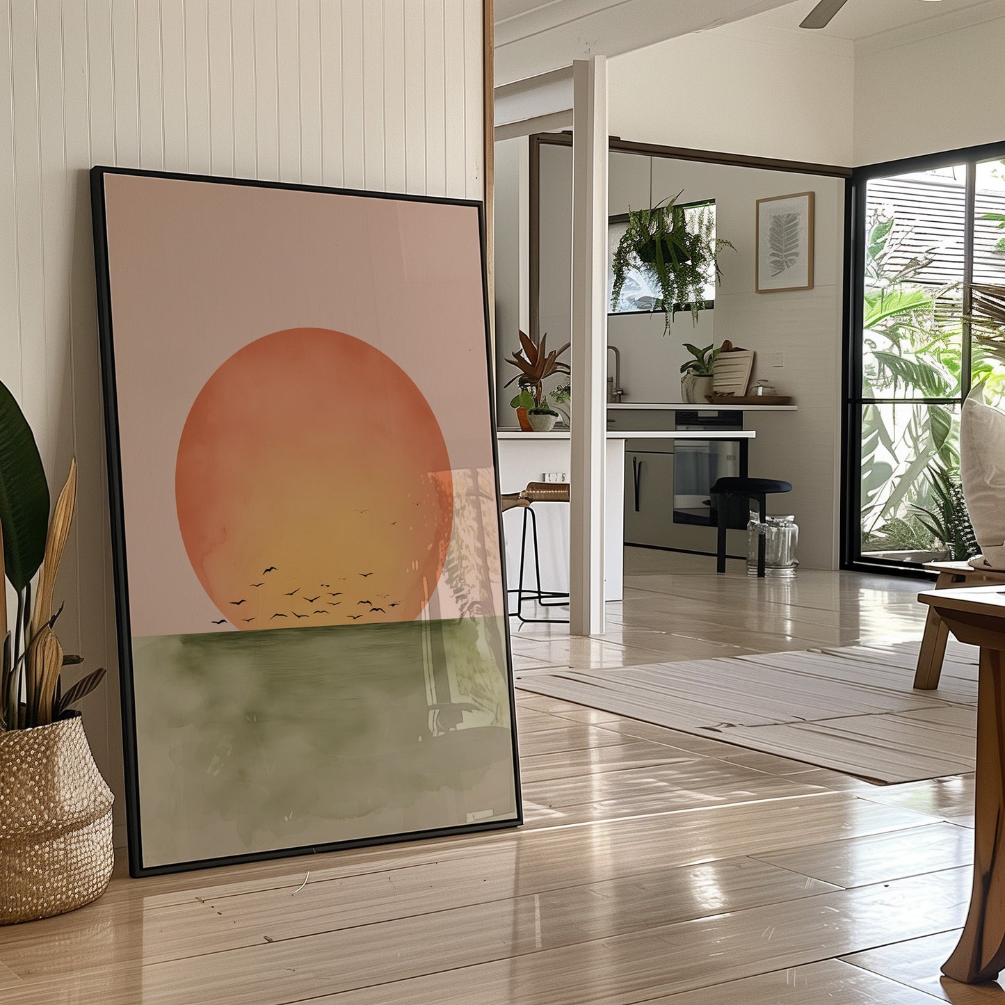 Birds Circle The Coral Dawn