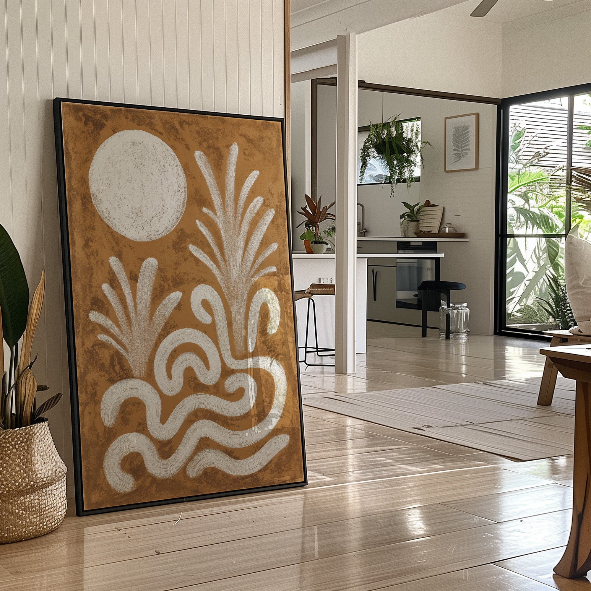 Moonlit Waves Dance In Sepia