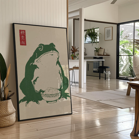 Wise Toad Serves Rice At Dawn