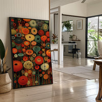 Midnight Garden Blooms In Fire