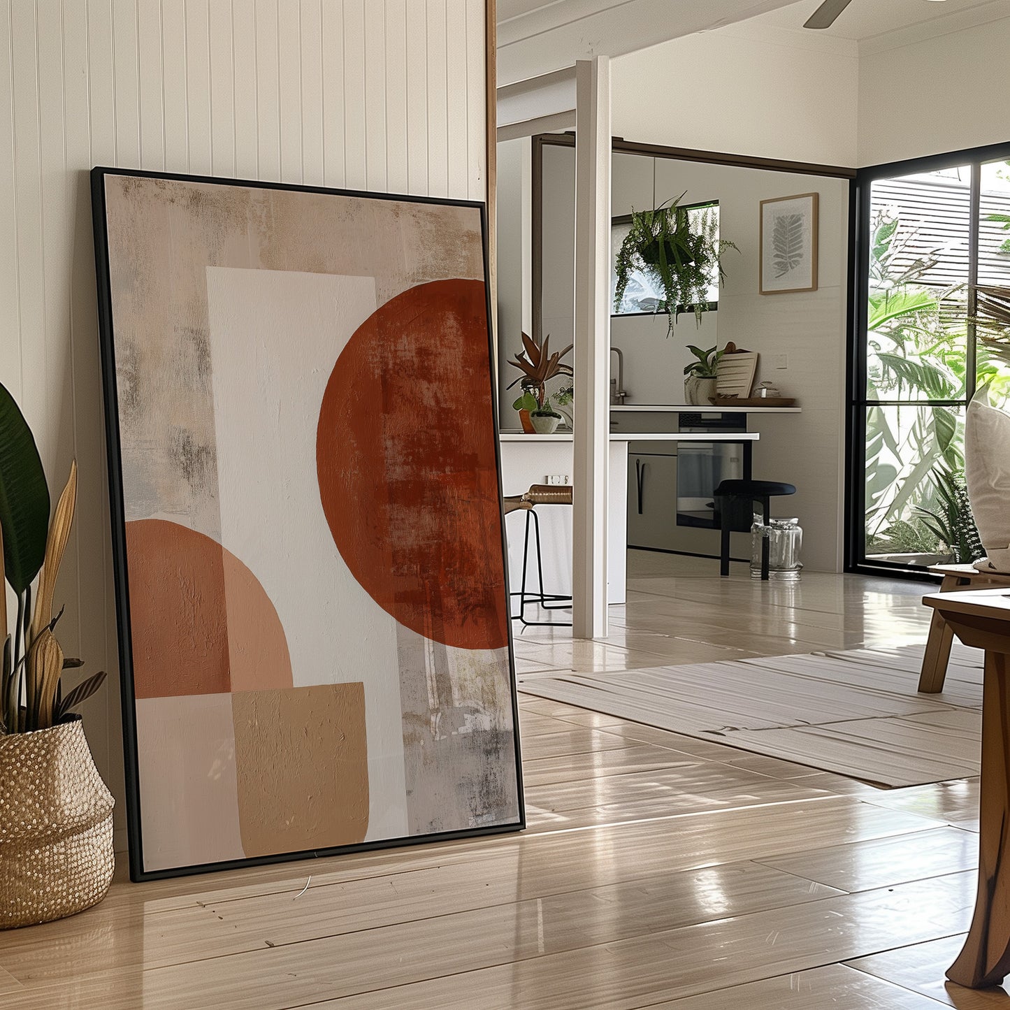 Terracotta Moons Shape Morning Light