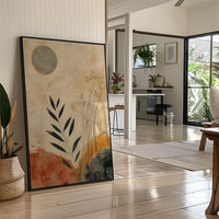 Moonlit Leaves Dance In Terra Cotta