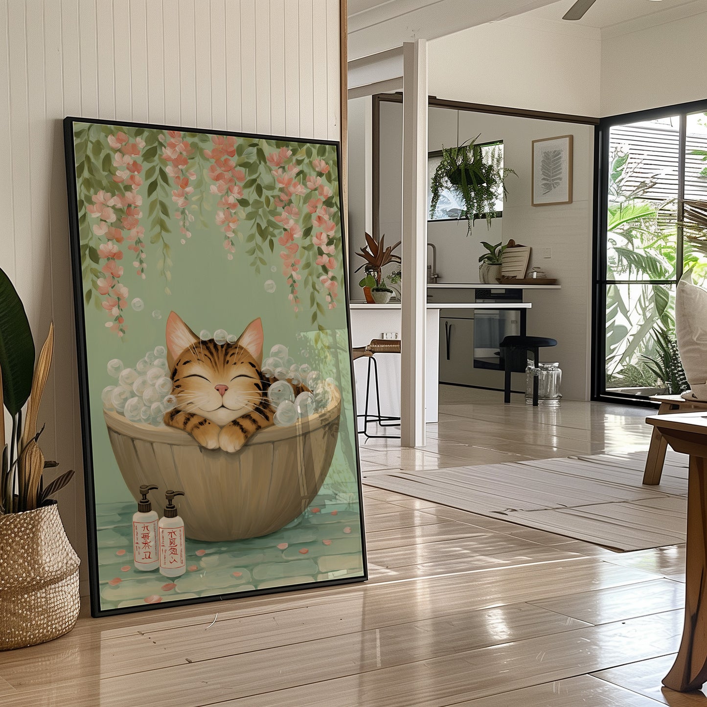 Bubble Bath Under Cherry Blossoms