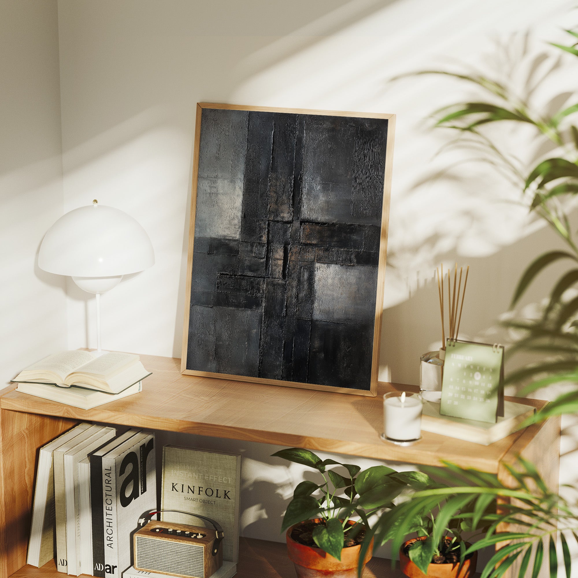 Concrete Poetry In Charcoal Light