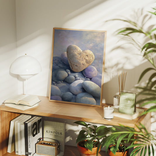 Stone Hearts Rest In Morning Light