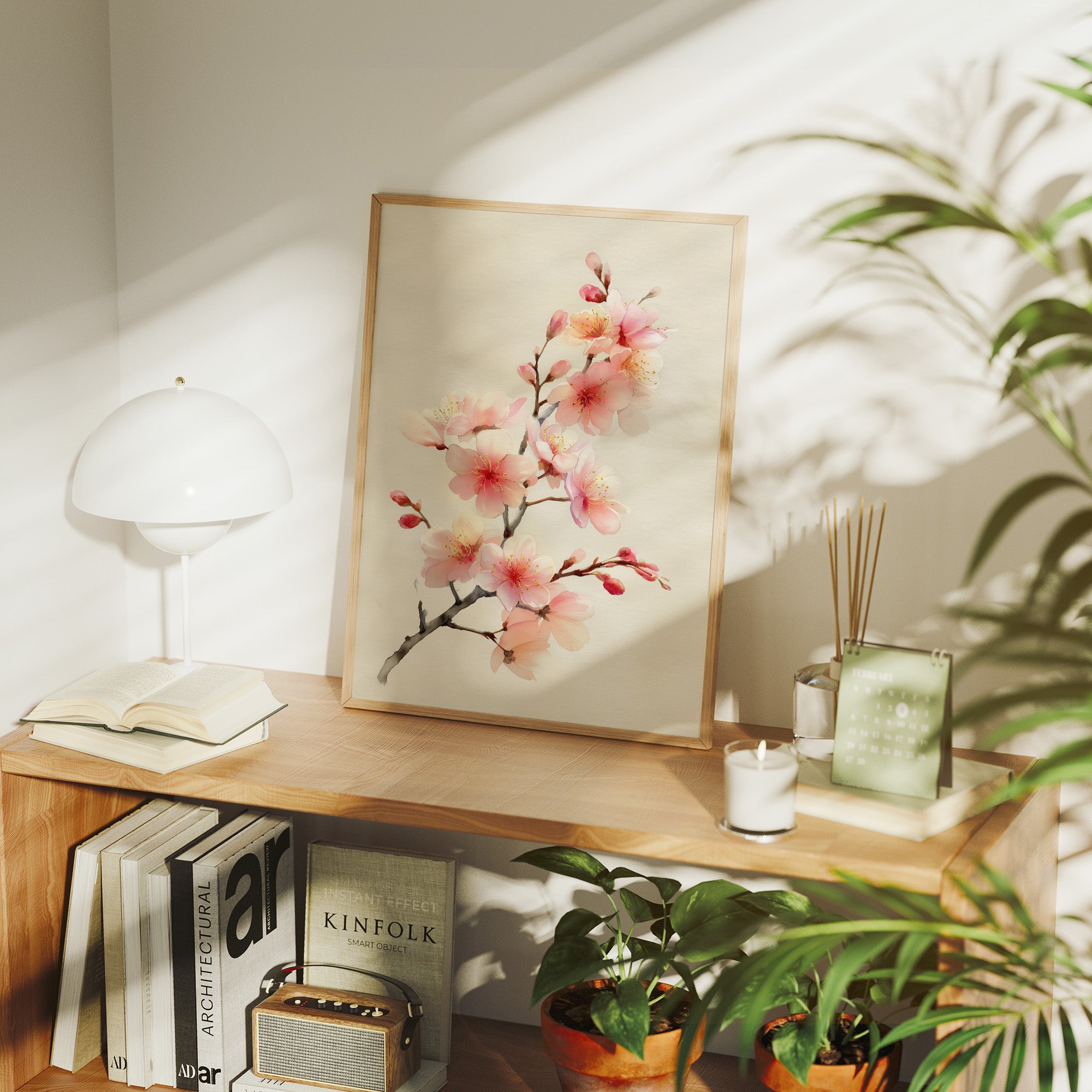 Cherry Blossoms Above Evening Spirits