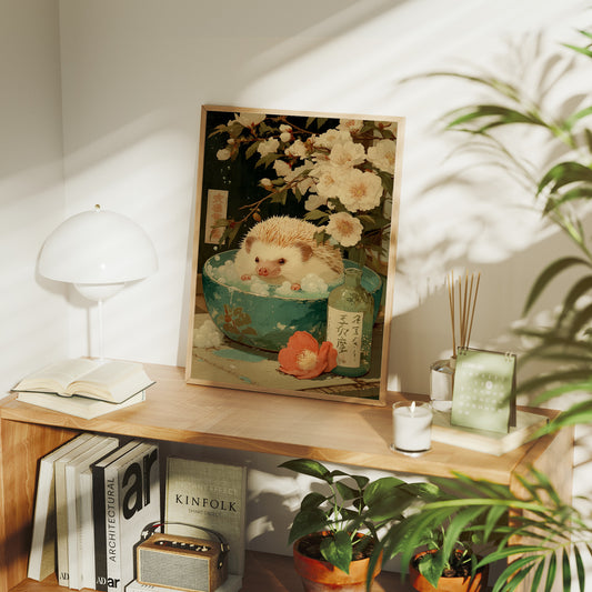 Hedgehog's Cherry Blossom Tea Party