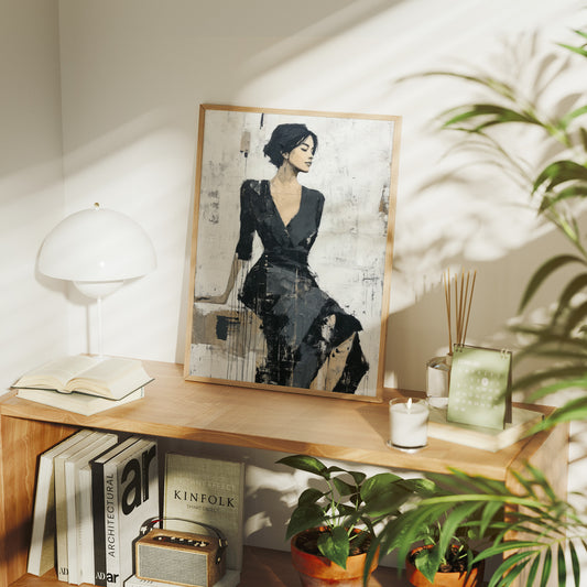 Elegant Moments In Black Ink