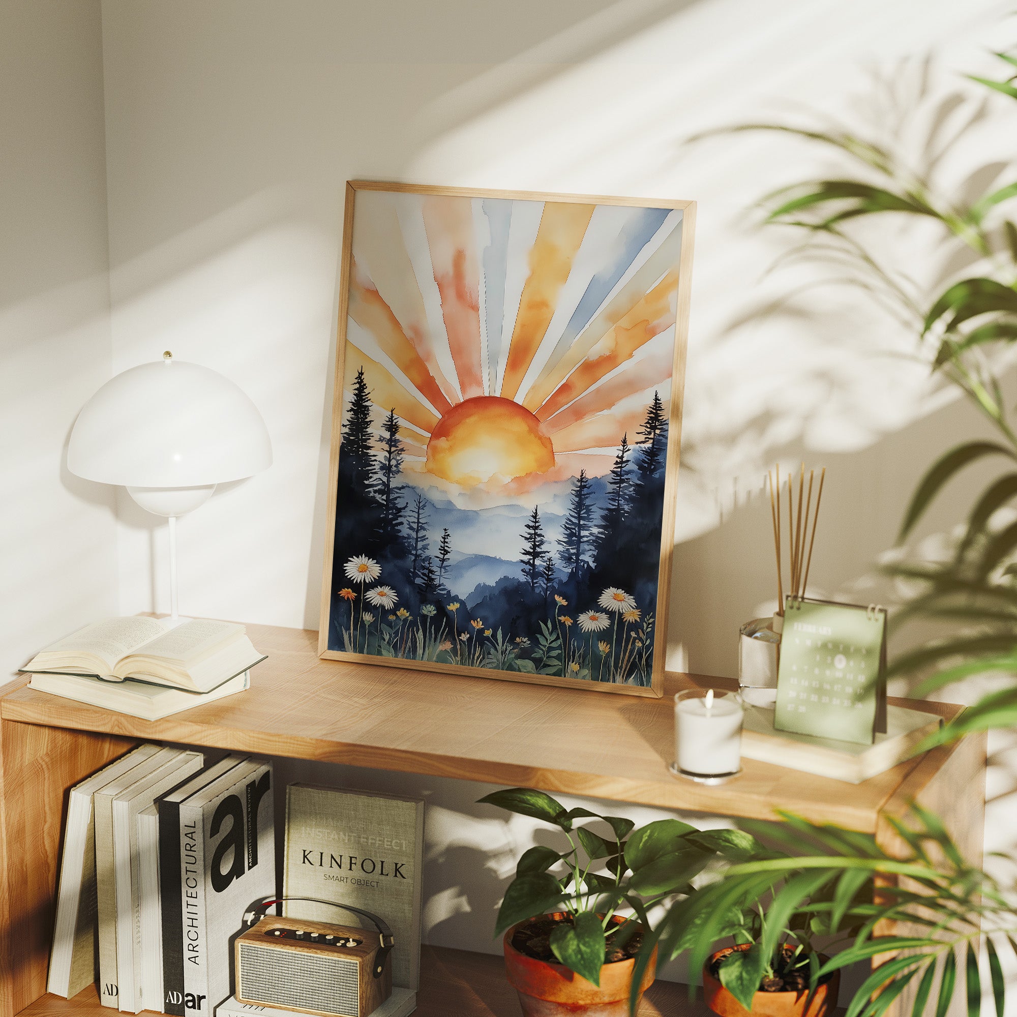 Daisies Dance At Mountain Dawn