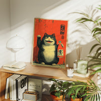 Lucky Cat Tends The Bar