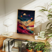 Celestial Peaks Dance With Planets
