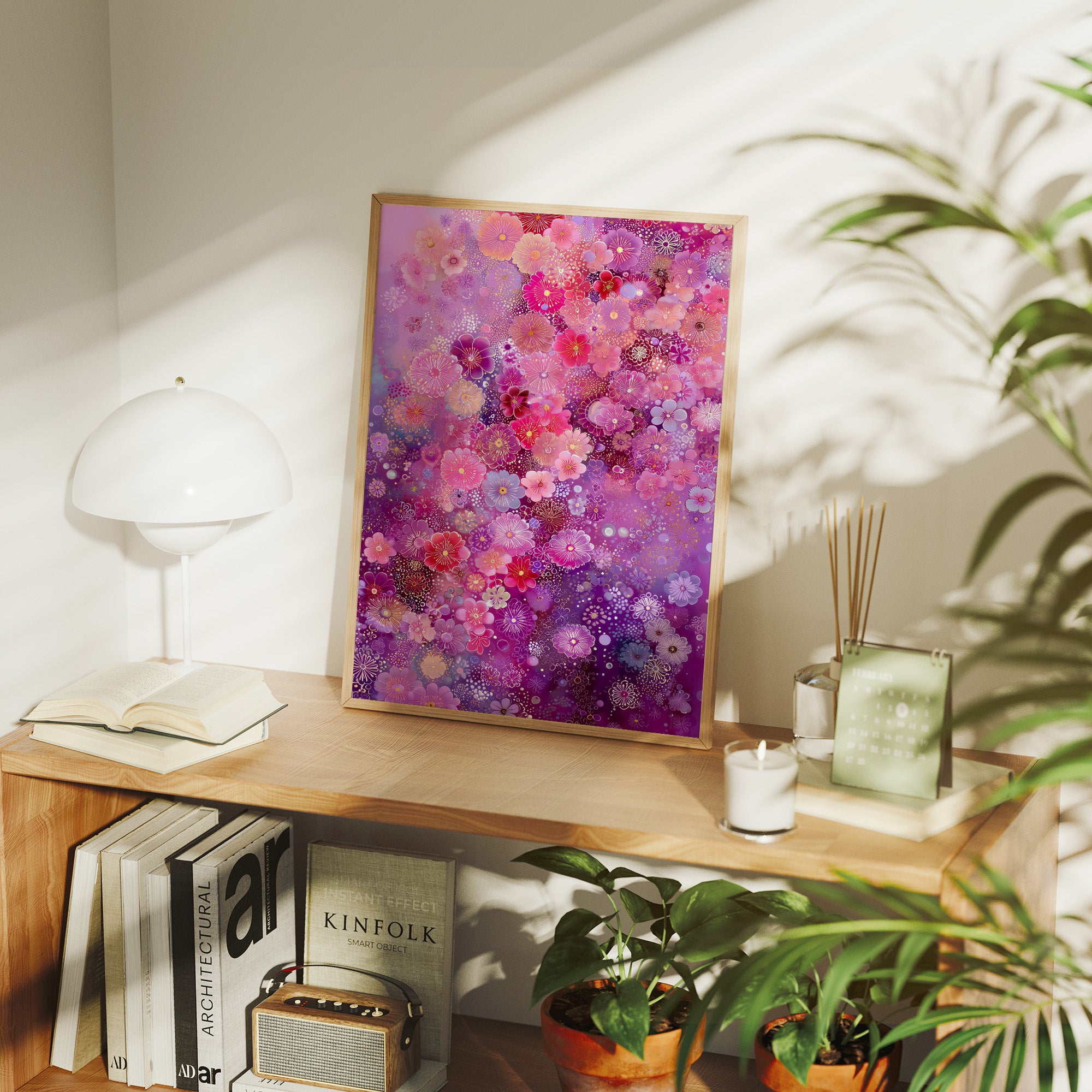 Cherry Blossoms Dance Through Purple Dreams