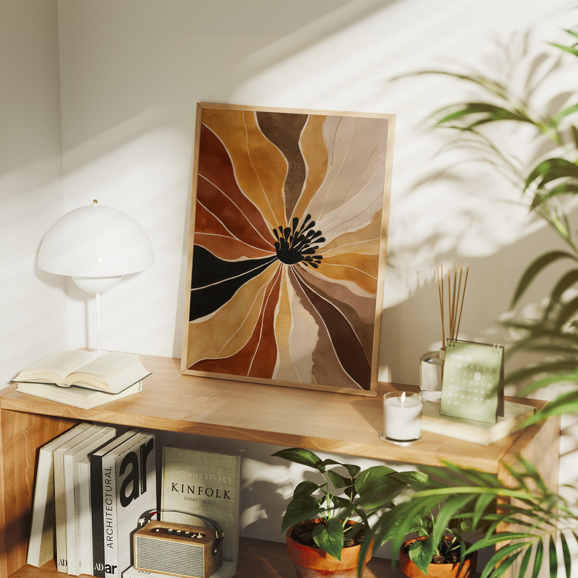 Autumn Petals Dance In Sunlight