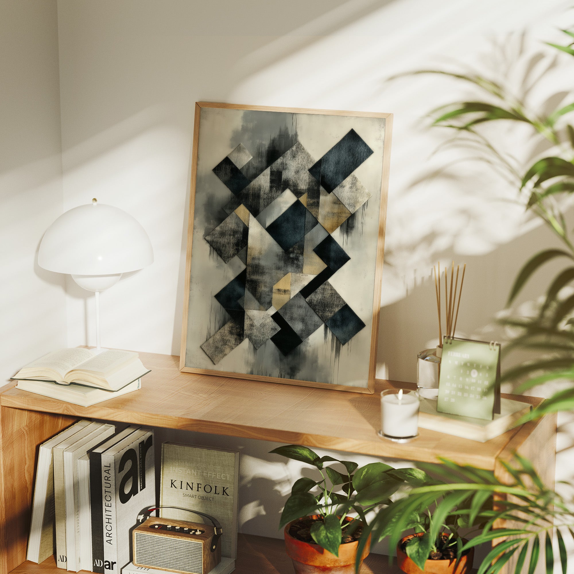 Geometric Shadows Dance At Dawn