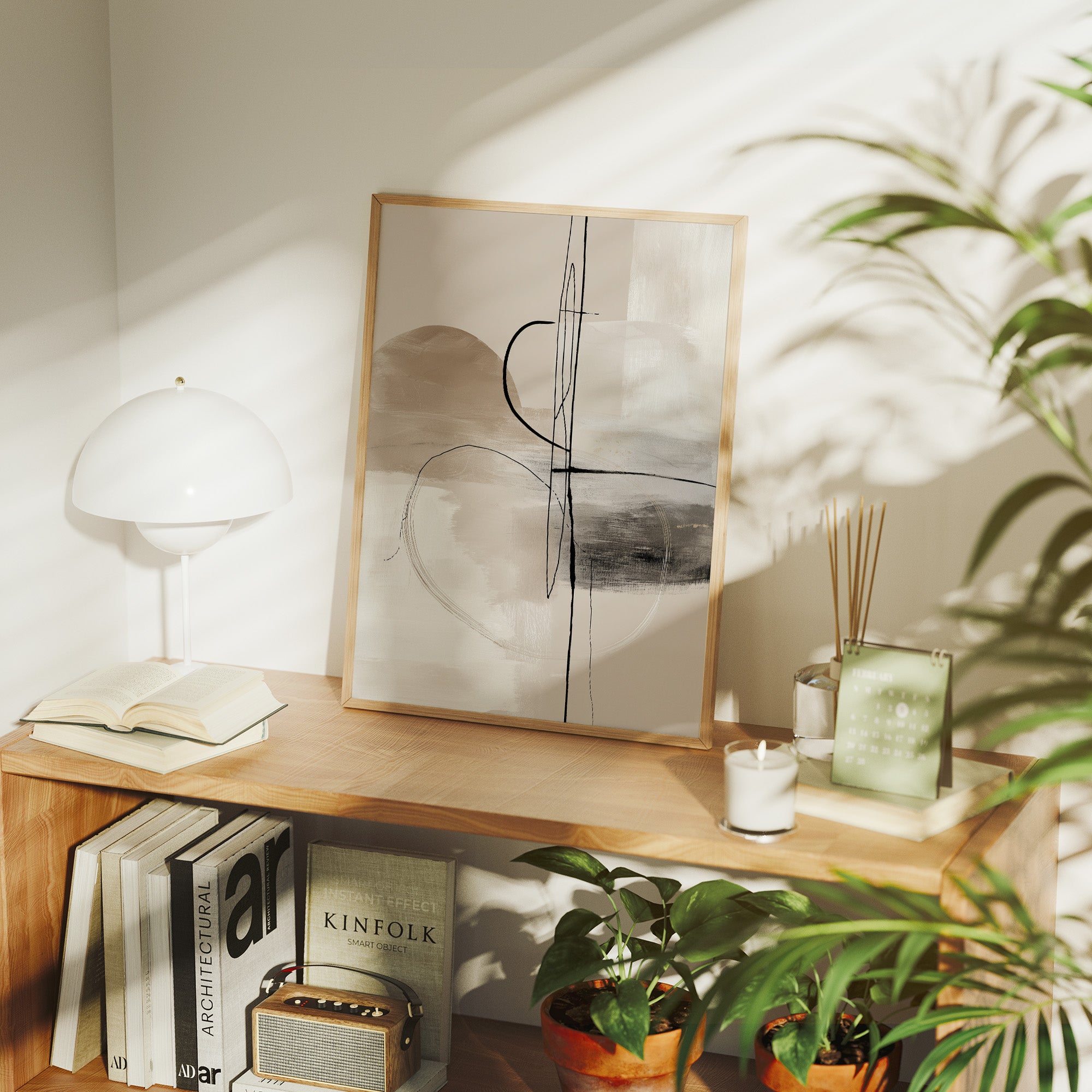 Lines Dance Through Morning Light