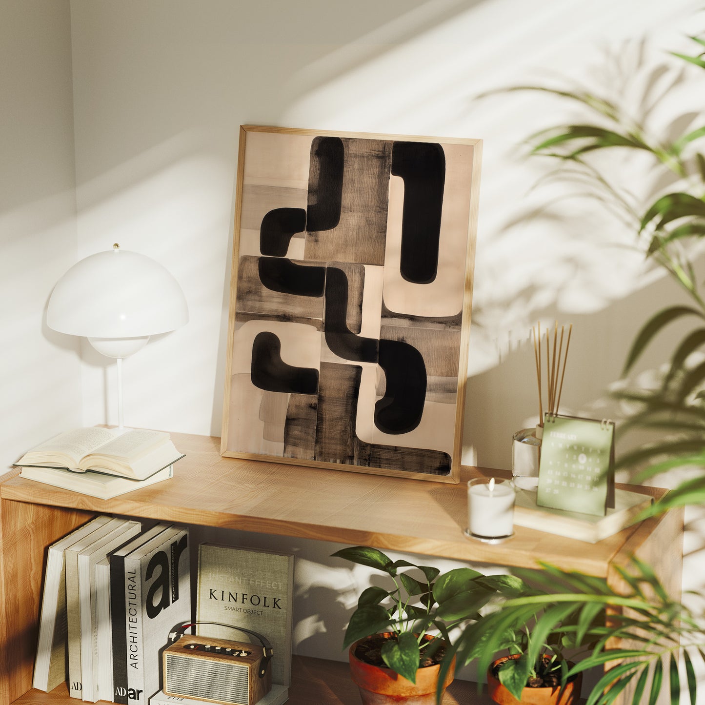 Modern Paths Cross In Neutral Light