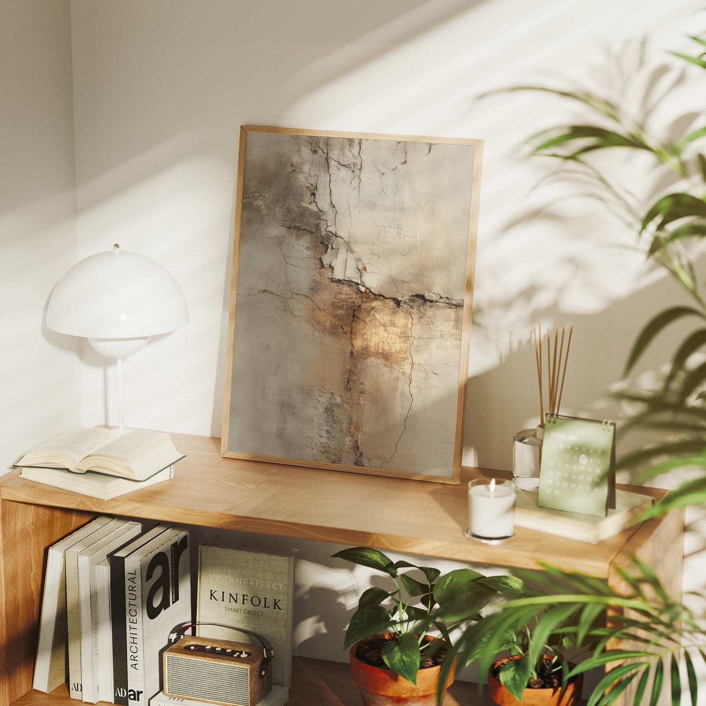 Sunlit Cracks Map Ancient Stories