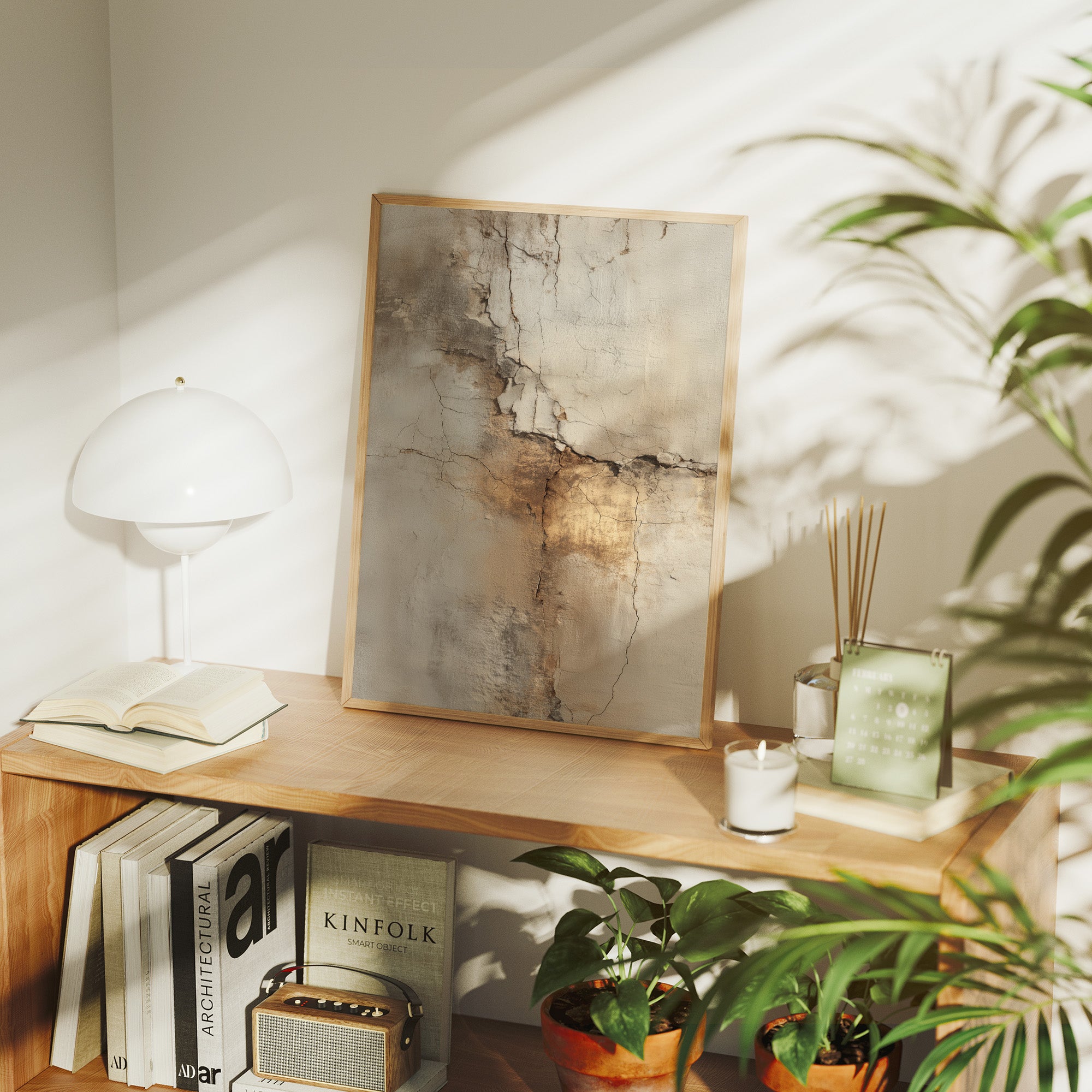 Sunlit Cracks Map Ancient Stories