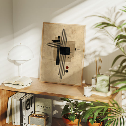 Lines Dance In Modernist Light