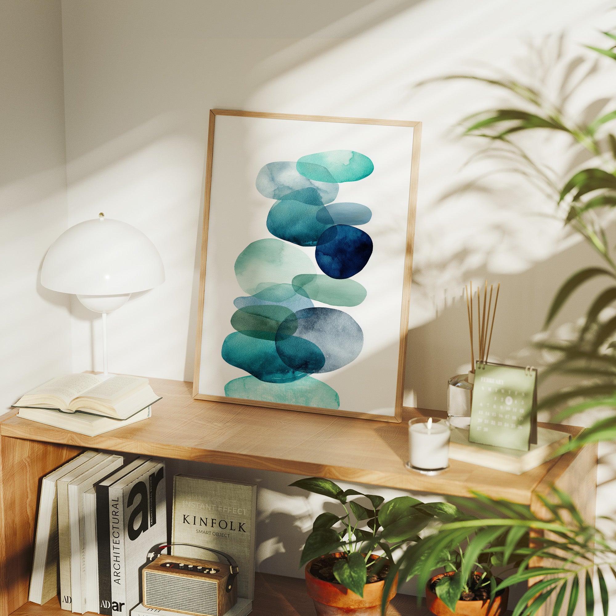 Ocean Stones Float Through Morning