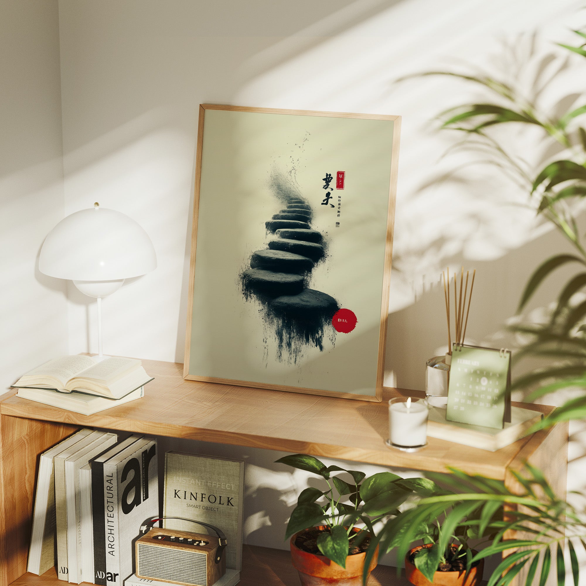 Stepping Stones Lead To Stillness