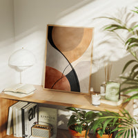 Curves Dance In Terracotta Light