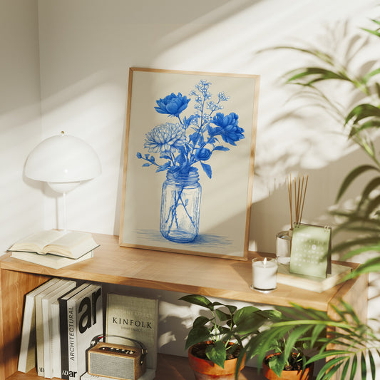 Blue Peonies Paint Their Stories