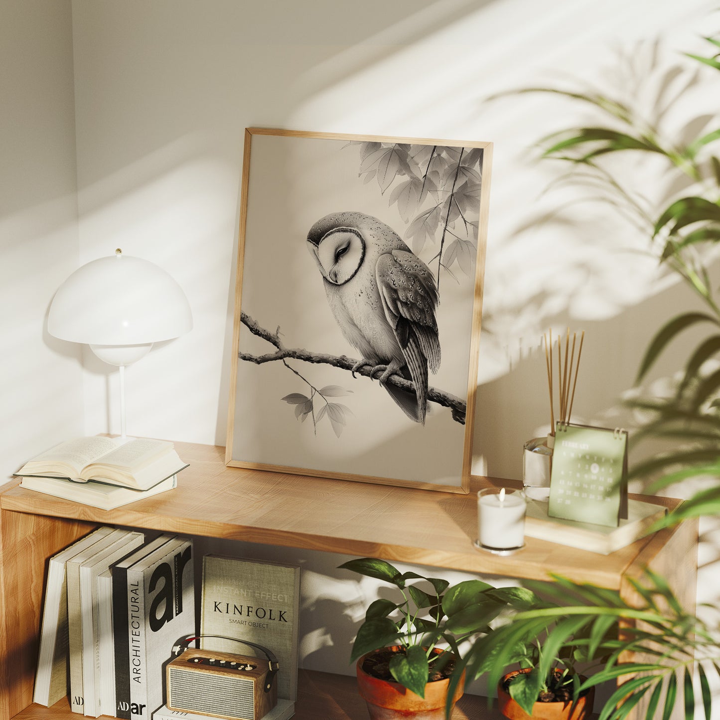 Twilight Perch In Gentle Gray