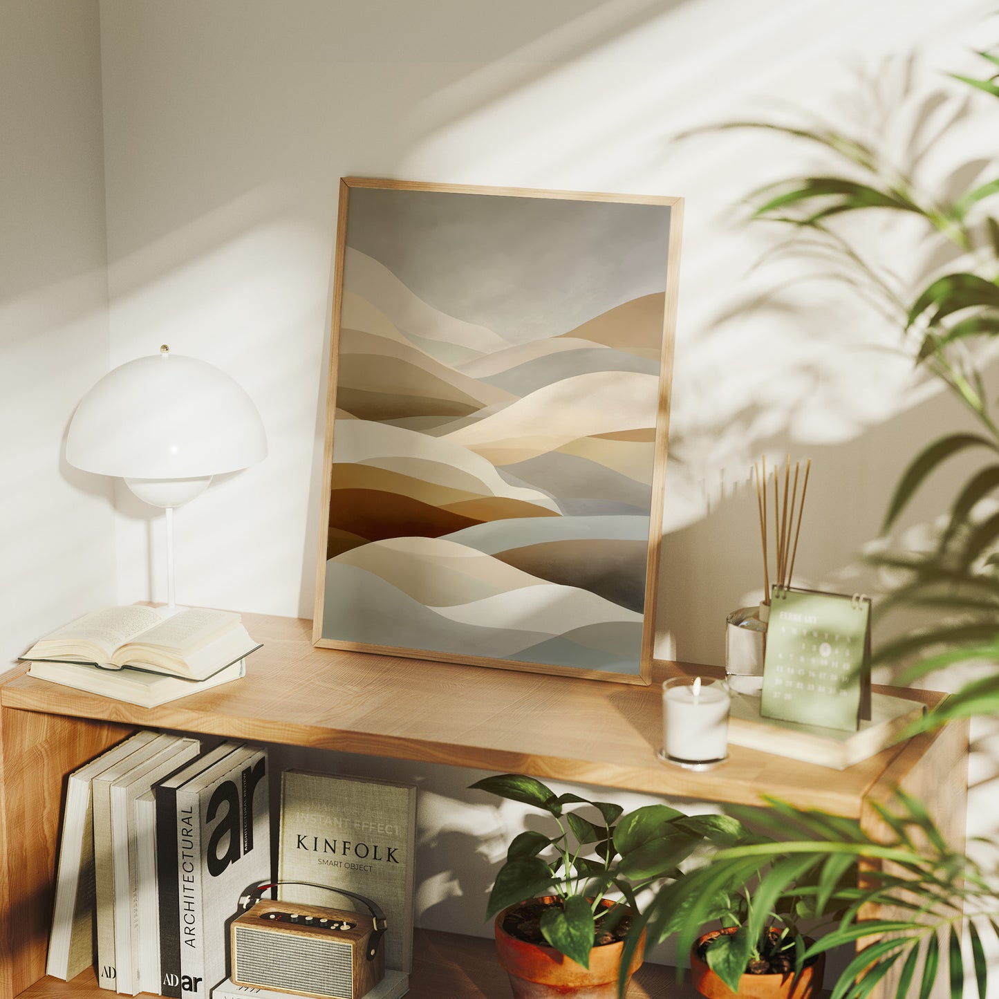 Desert Dunes Dance In Morning Light