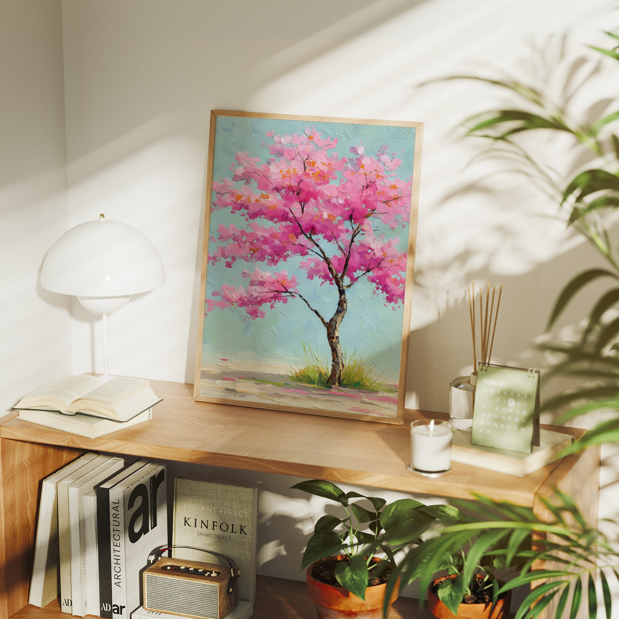 Cherry Blossoms Dance In Spring Wind