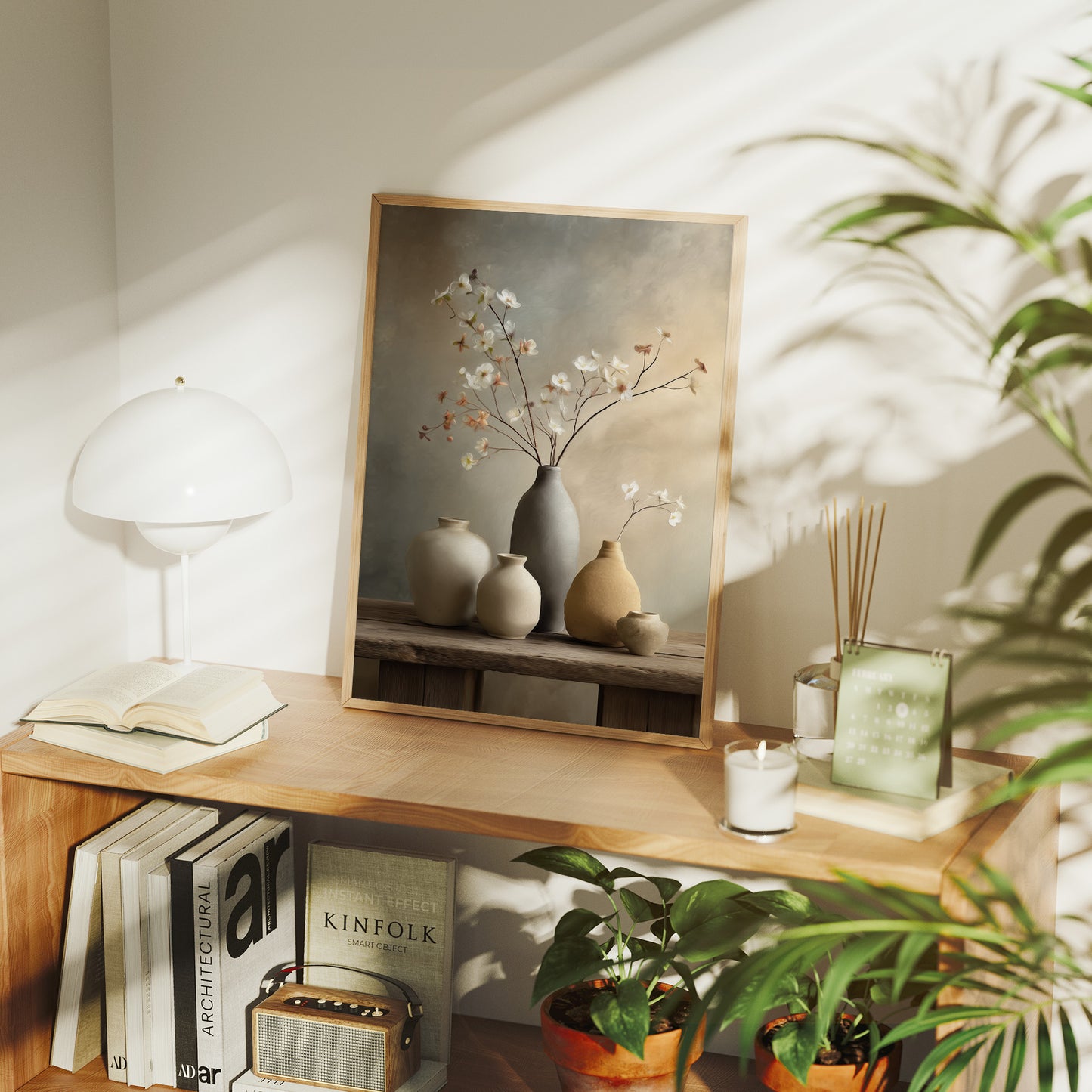 Delicate Blossoms Meet Modern Lines