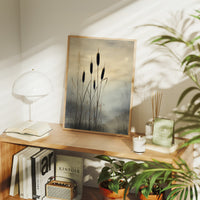 Cattails Dance Above Evening Mist