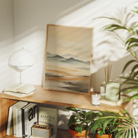 Distant Peaks Paint Desert Dawn