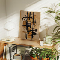 Lines Dance Through Golden Light