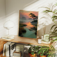 Sunset Lagoon Above Evening Spirits