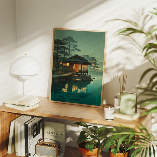 Lanterns Float On Emerald Waters