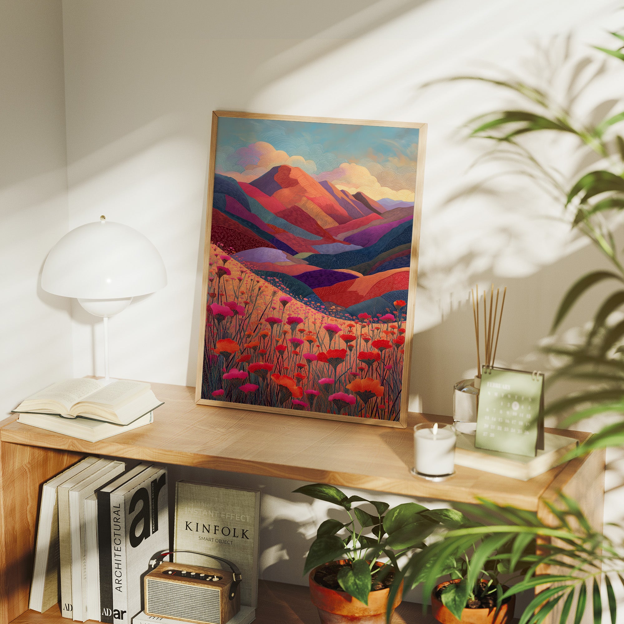 Poppies Dance Through Mountain Dreams