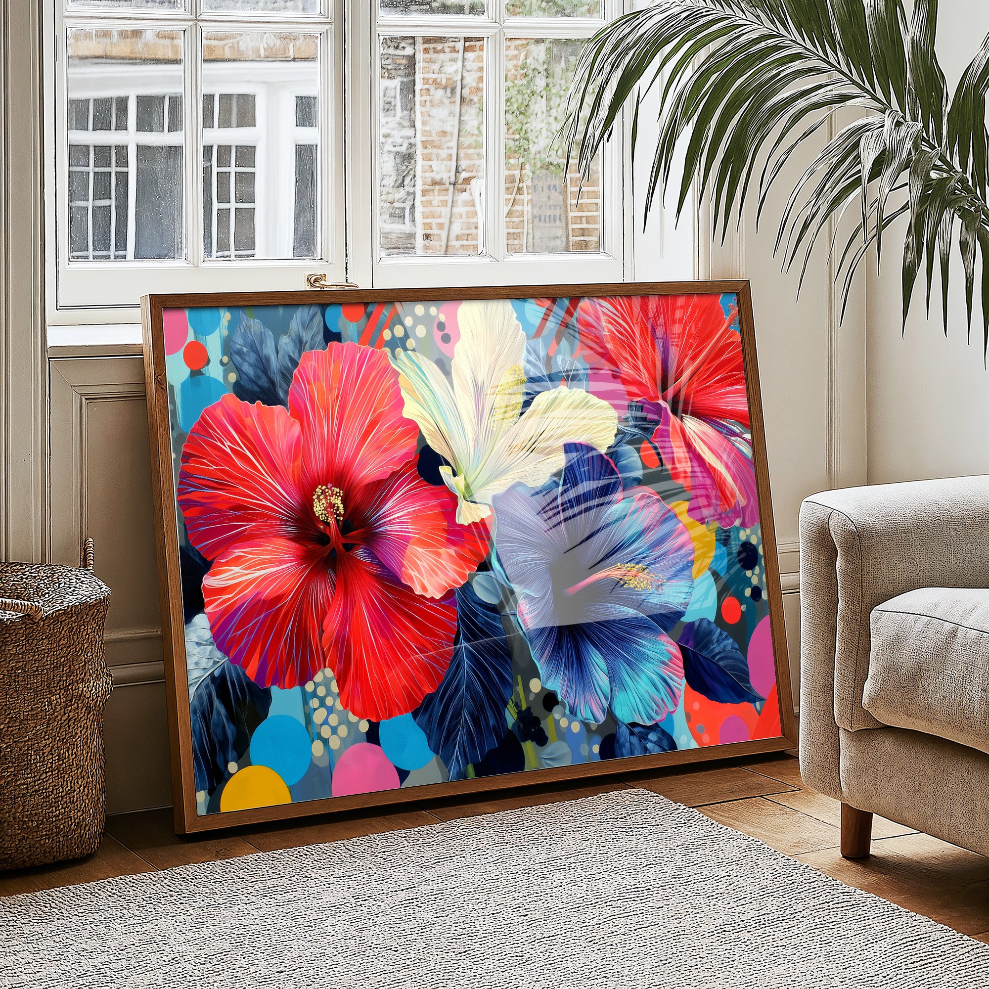 Tropical Blooms Catch Morning Light