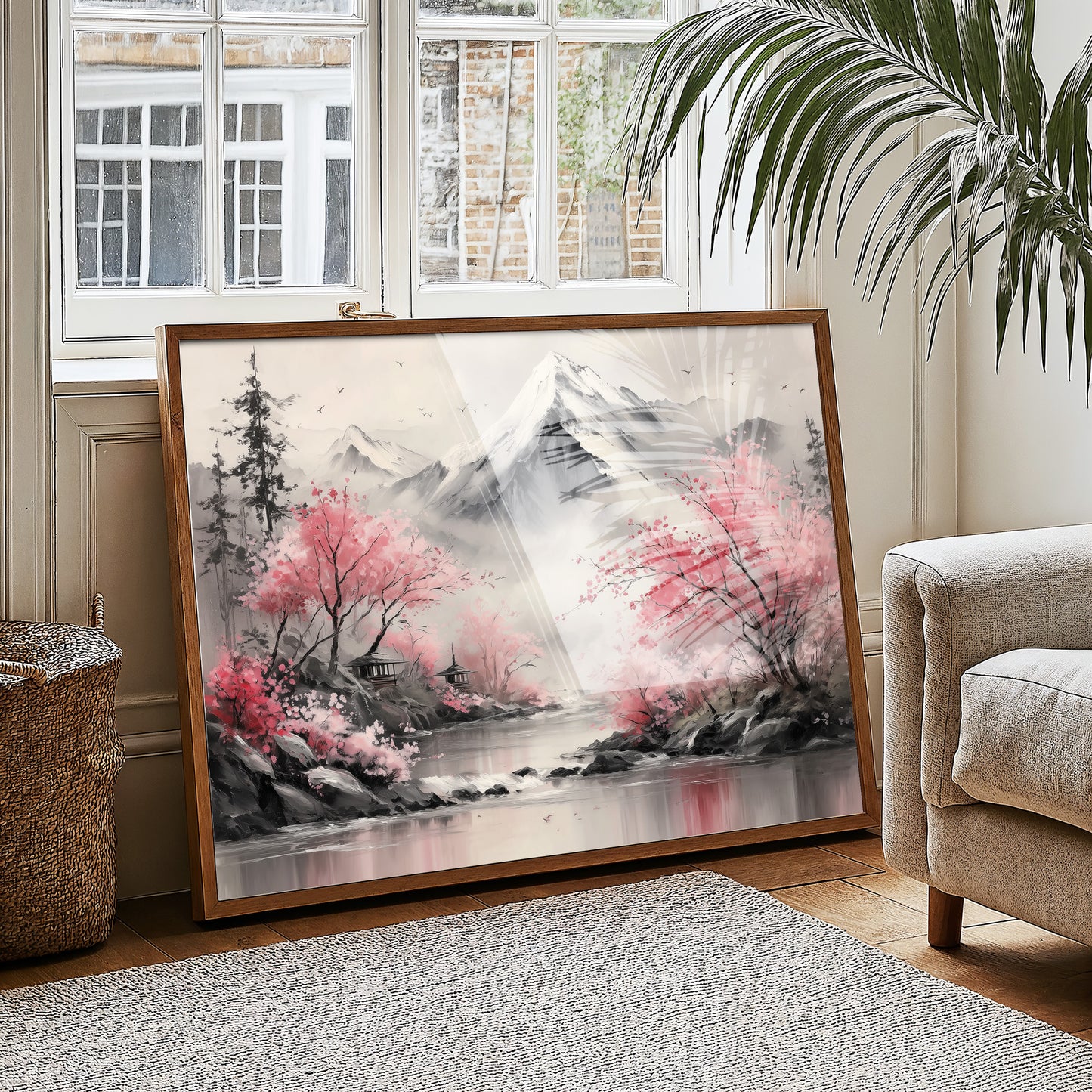 Cherry Blossoms Guard Mountain Temples