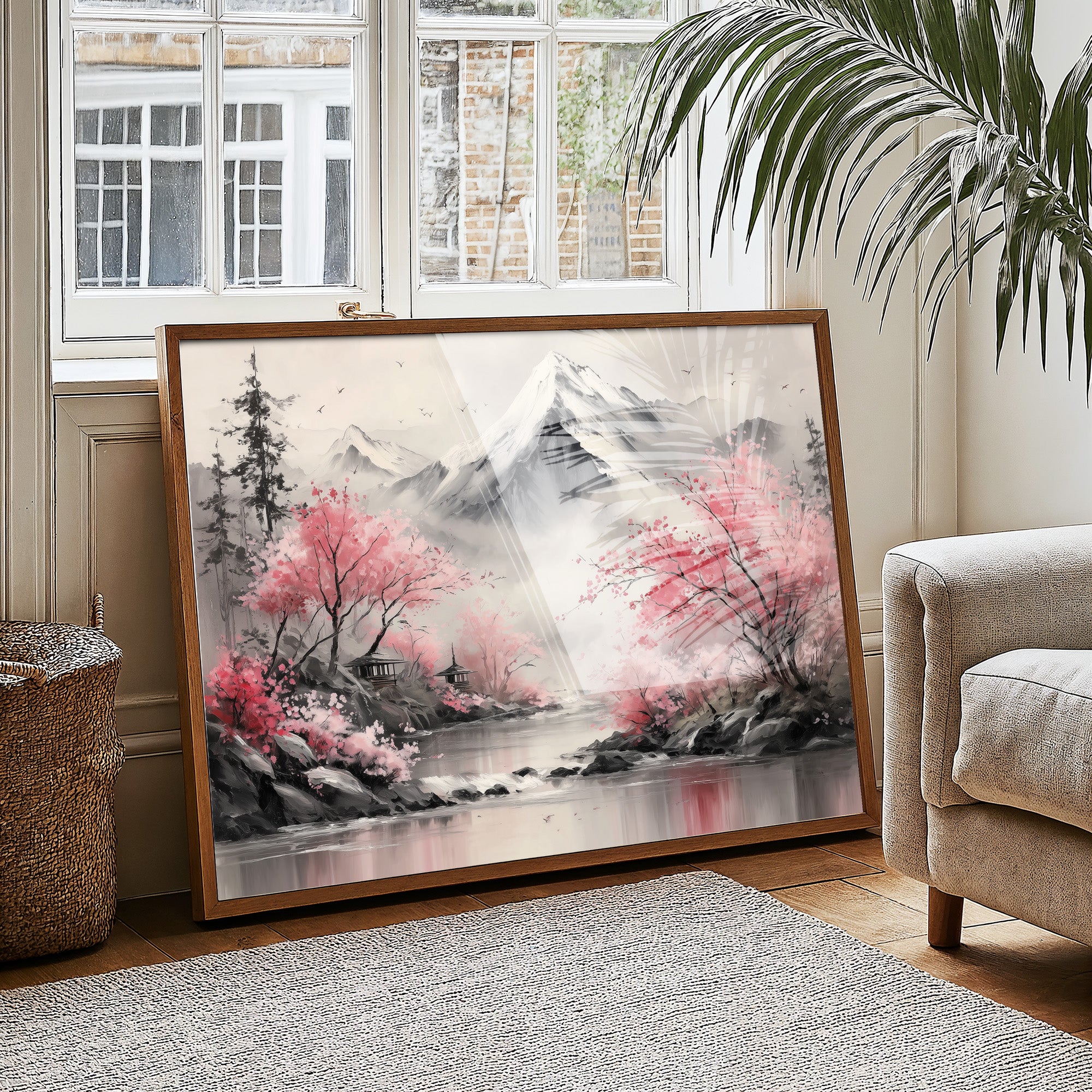 Cherry Blossoms Guard Mountain Temples