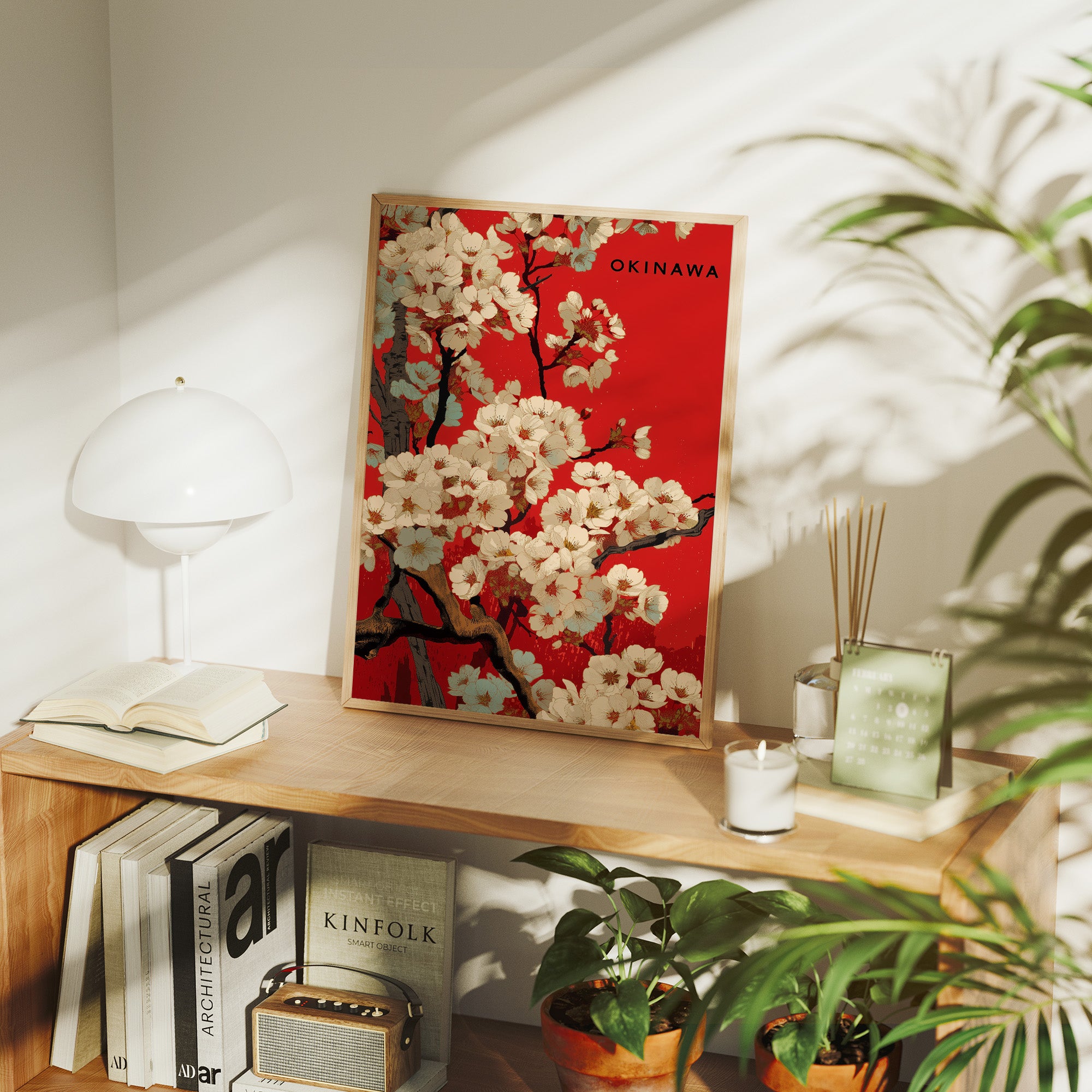Cherry Blossoms Paint Okinawa Red