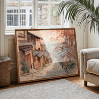 Autumn Maple Graces Ancient Streets