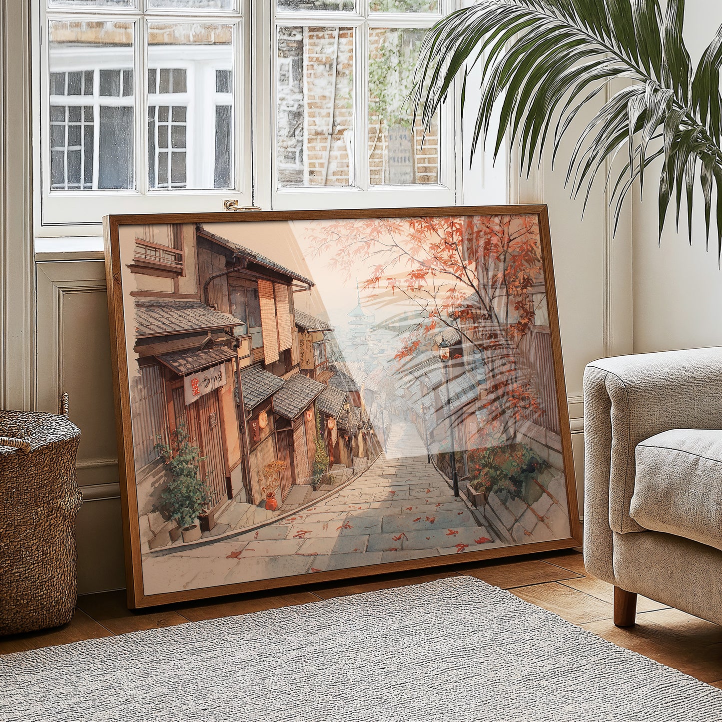 Autumn Maple Graces Ancient Streets