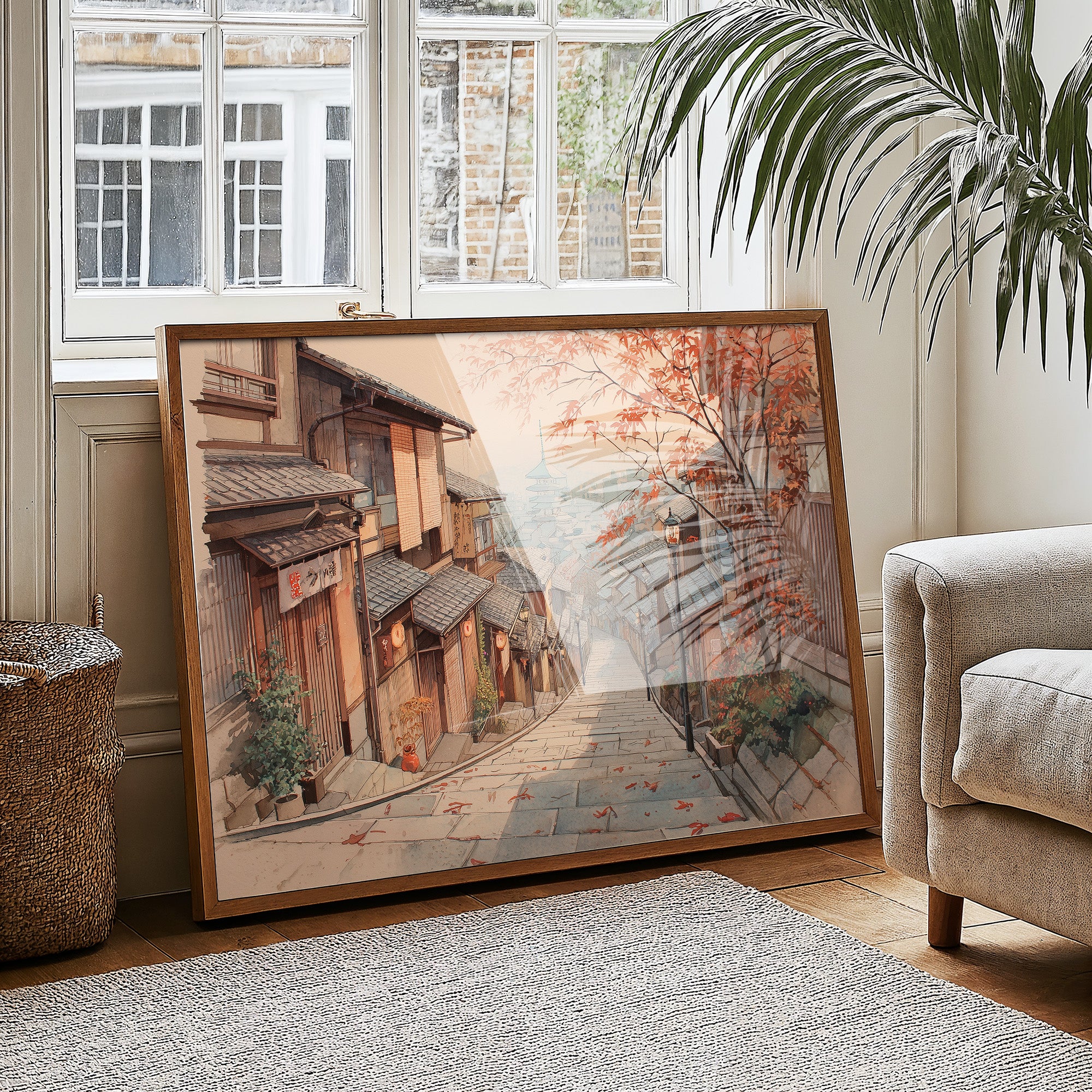 Autumn Maple Graces Ancient Streets